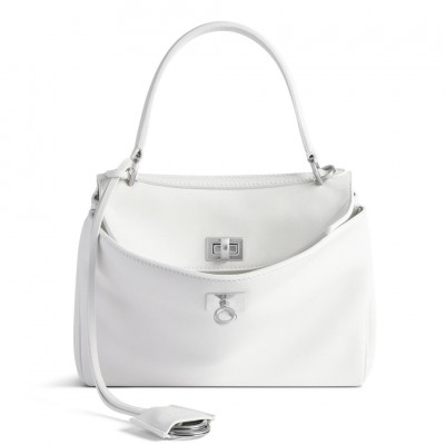 Balenciaga Rodeo Mini Bag in White Calfskin LDBS243389