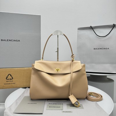 Balenciaga Rodeo Medium Bag in Latte Calfskin