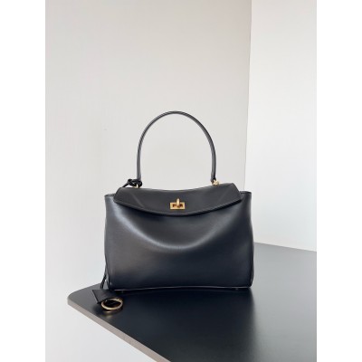 Balenciaga Rodeo Small Bag in Black Calfskin