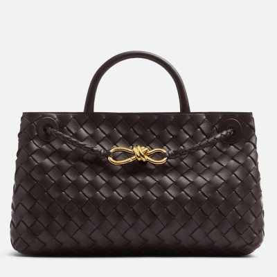 Bottega Veneta Andiamo Small East/West Bag In Fondant Intrecciato Lambskin LDBS243794