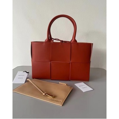 Bottega Veneta Arco Small Tote In Maple Intrecciato Lambskin LDBS243819