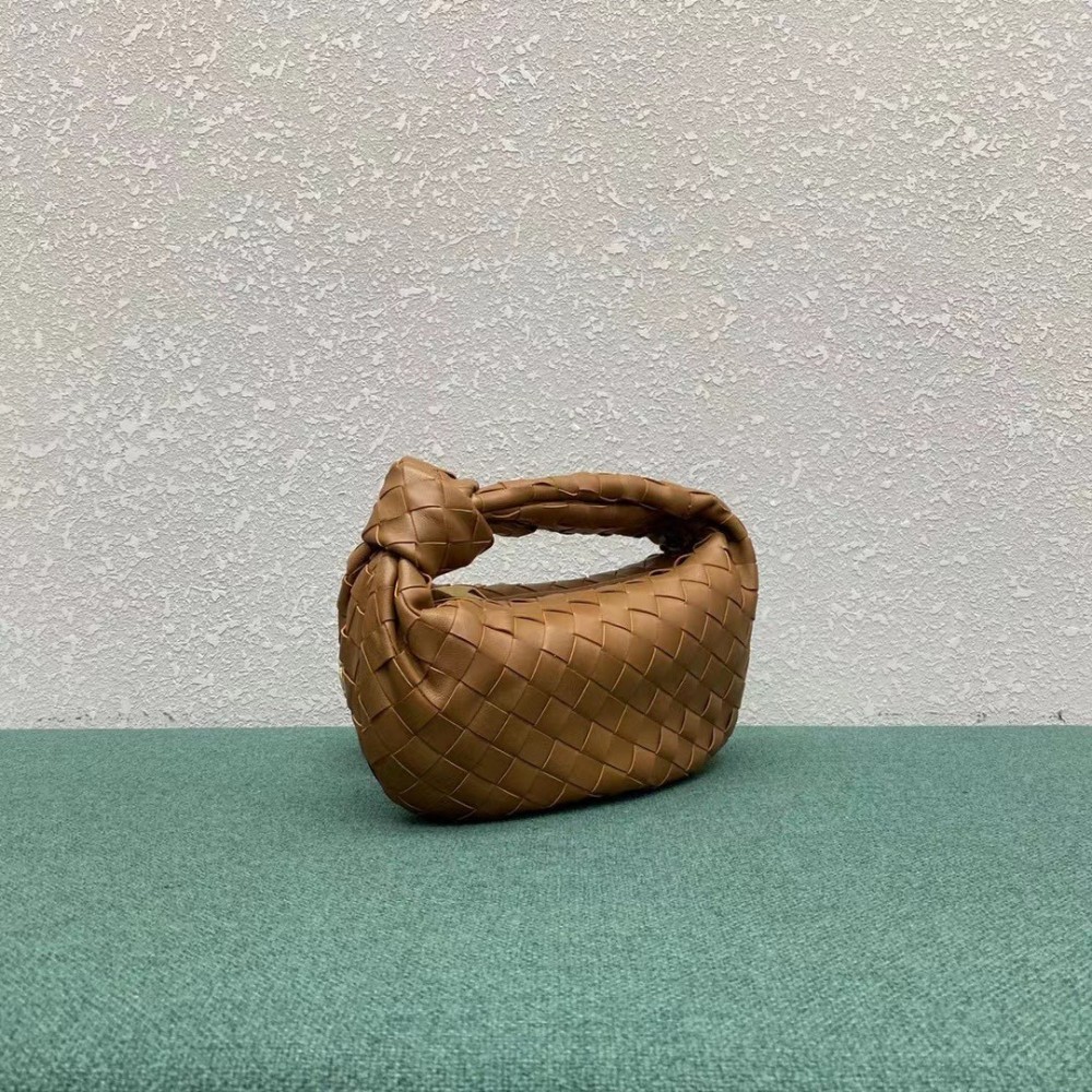 Bottega Veneta BV Jodie Mini Bag In Caramel Intrecciato Lambskin LDBS243841