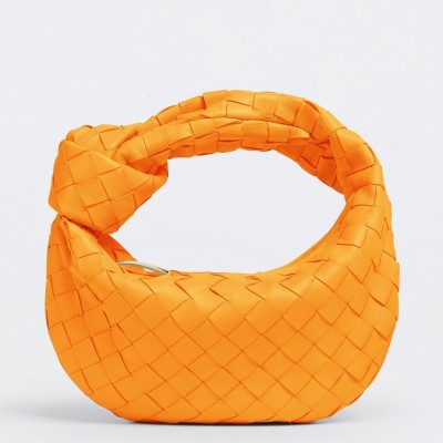 Bottega Veneta BV Jodie Mini Bag In Orange Intrecciato Lambskin LDBS243850