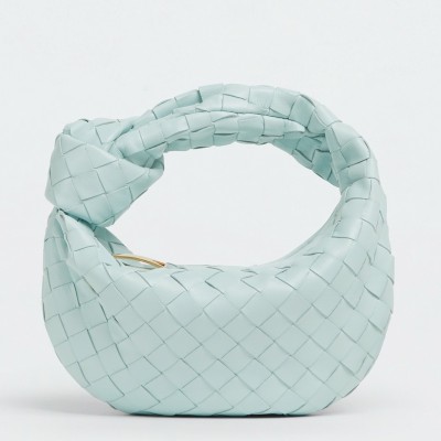 Bottega Veneta BV Jodie Mini Bag In Teal Washed Intrecciato Lambskin LDBS243855