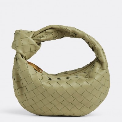 Bottega Veneta BV Jodie Mini Bag In Travertine Intrecciato Lambskin LDBS243857