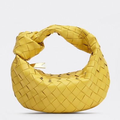 Bottega Veneta BV Jodie Mini Bag In Yellow Intrecciato Lambskin LDBS243859