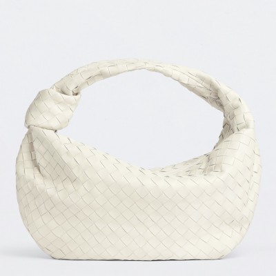 Bottega Veneta BV Jodie Small Bag In White Intrecciato Leather LDBS243864