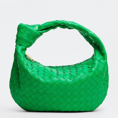 Bottega Veneta BV Jodie Teen Bag In Green Intrecciato Leather LDBS243865