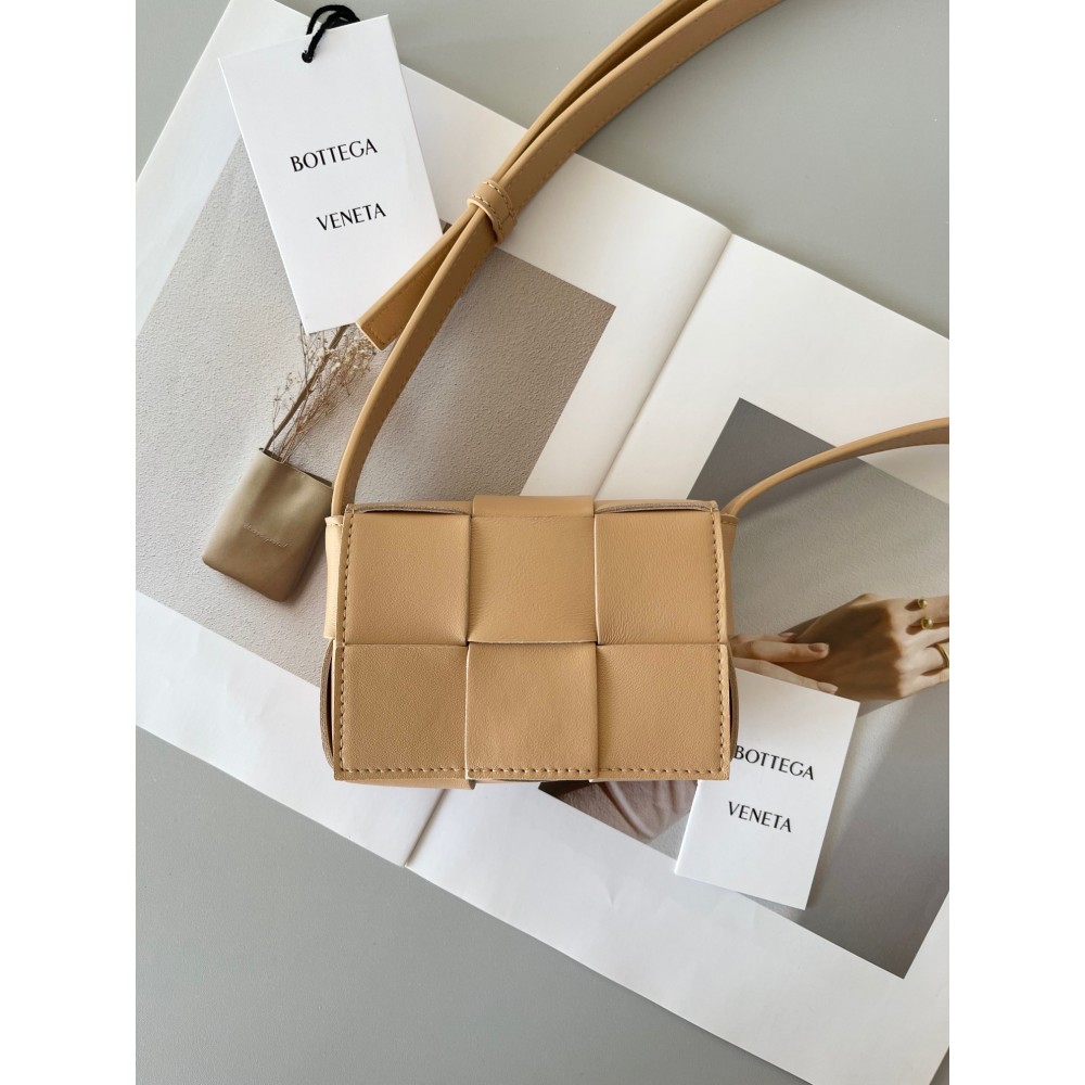 Bottega Veneta Candy Cassette Bag In Almond Lambskin LDBS243887