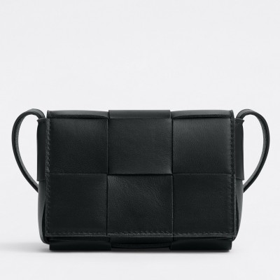 Bottega Veneta Candy Cassette Bag In Black Lambskin LDBS243888