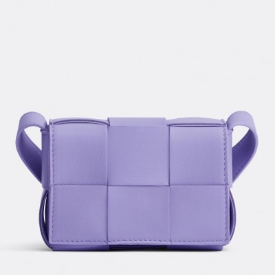 Bottega Veneta Candy Cassette Bag In Wisteria Lambskin LDBS243894