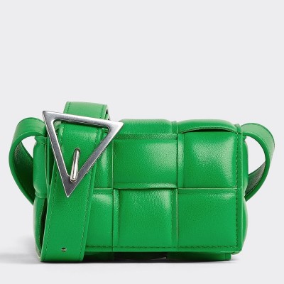 Bottega Veneta Candy Padded Cassette Bag In Parakeet Lambskin LDBS243897