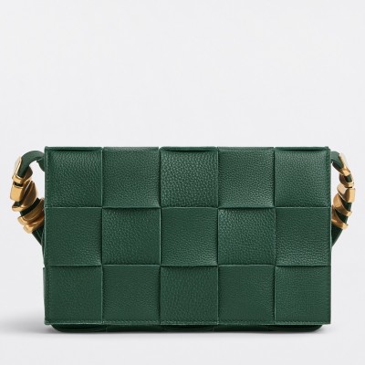 Bottega Veneta Cassette Bag In Green Grained Leather LDBS243931