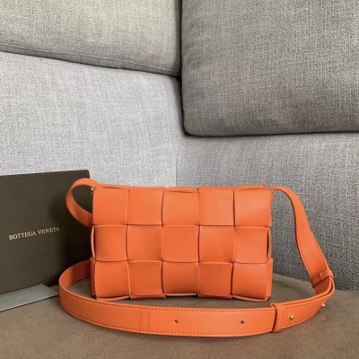 Bottega Veneta Cassette Bag In Orange Lambskin LDBS243933