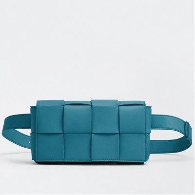 Bottega Veneta Cassette Belt Bag In Mallard Intrecciato Leather LDBS243939