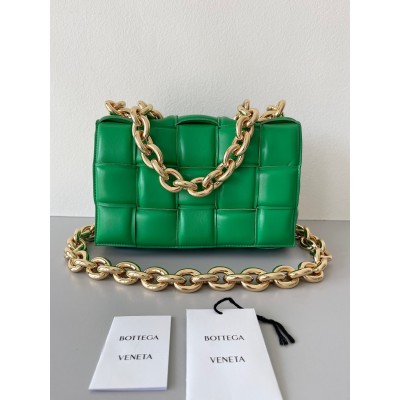 Bottega Veneta Chain Cassette Bag In Parakeet Lambskin LDBS243959