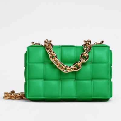 Bottega Veneta Chain Cassette Bag In Parakeet Lambskin LDBS243959