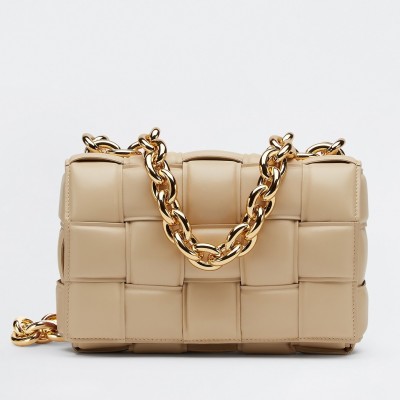 Bottega Veneta Chain Cassette Bag In Porridge Lambskin LDBS243960