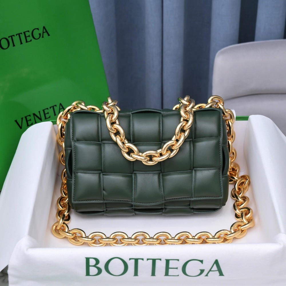 Bottega Veneta Chain Cassette Bag In Raintree Lambskin LDBS243961