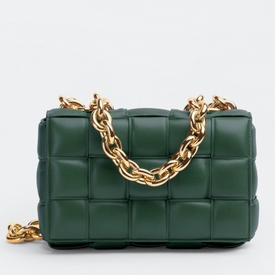 Bottega Veneta Chain Cassette Bag In Raintree Lambskin LDBS243961