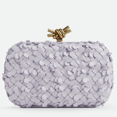 Bottega Veneta Knot Minaudiere Clutch in Oyster Sequins Lambskin LDBS243994