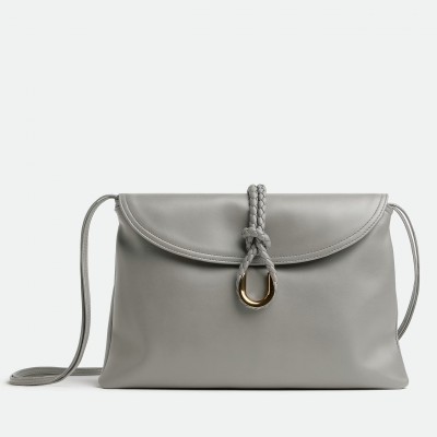 Bottega Veneta Medium Liberta Bag in Grey Calfskin LDBS244036