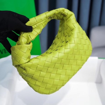 Bottega Veneta Mini BV Jodie Bag In Kiwi Woven Leather LDBS244059