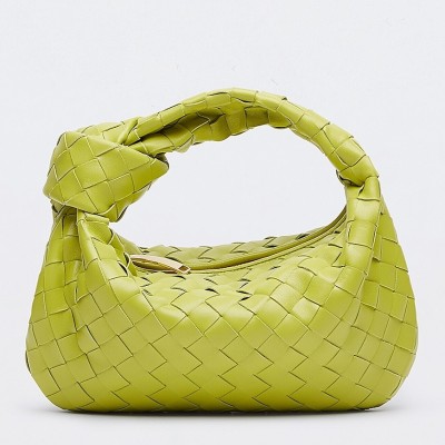 Bottega Veneta Mini BV Jodie Bag In Kiwi Woven Leather LDBS244059