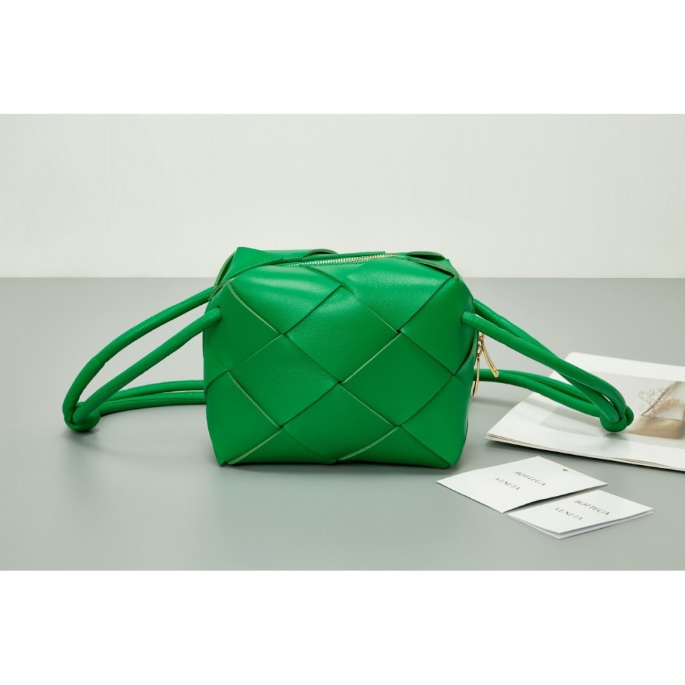 Bottega Veneta Mini Cassette Camera Bag In Parakeet Lambskin LDBS244072