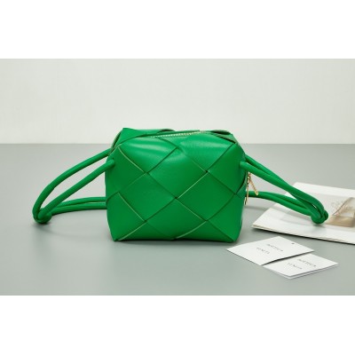 Bottega Veneta Mini Cassette Camera Bag In Parakeet Lambskin LDBS244072