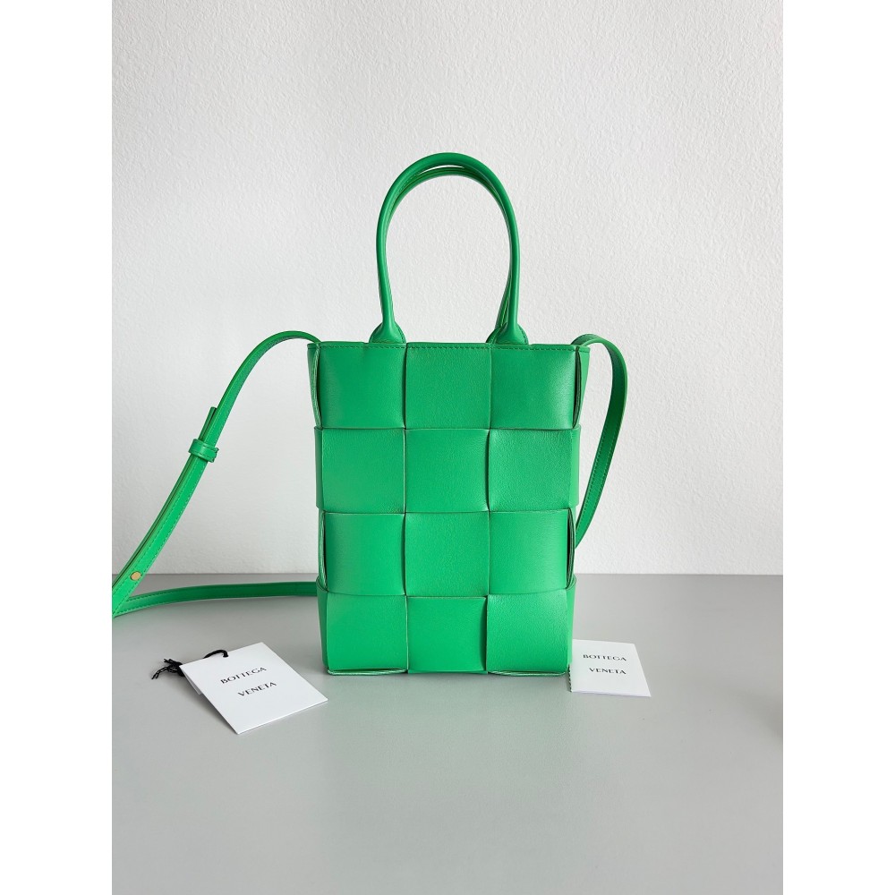 Bottega Veneta Mini Cassette Tote Bag In Parakeet Lambskin LDBS244075