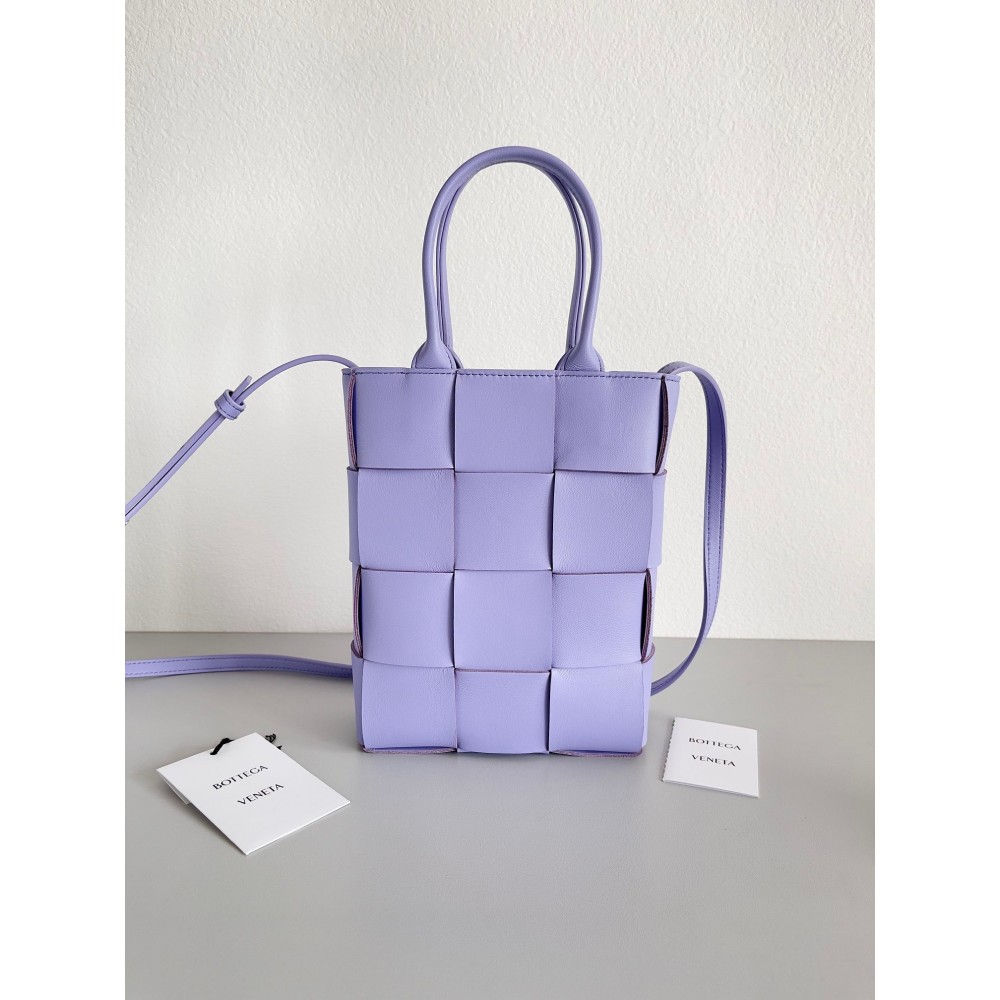 Bottega Veneta Mini Cassette Tote Bag In Wisteria Lambskin LDBS244077