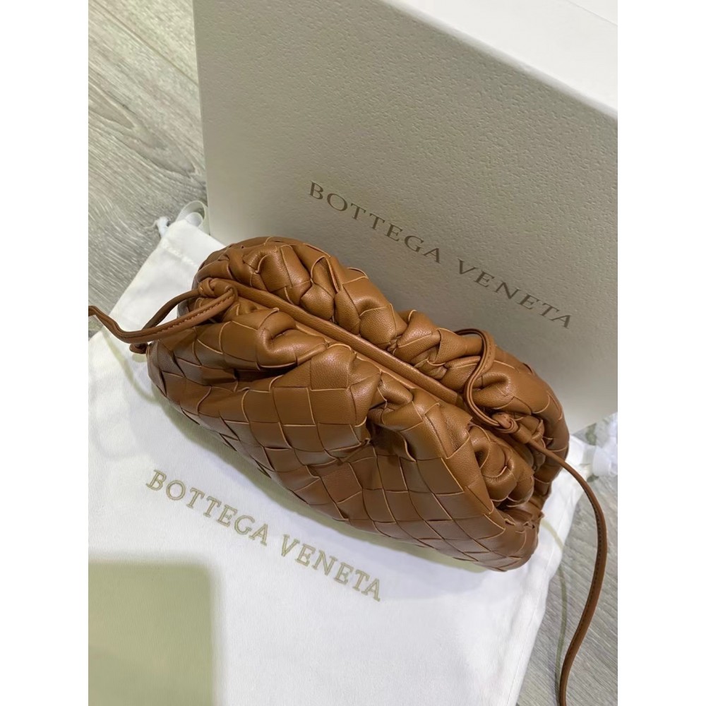 Bottega Veneta Mini Pouch In Caramel Intrecciato Lambskin LDBS244092