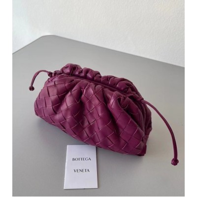 Bottega Veneta Mini Pouch In Cinnabar Intrecciato Lambskin LDBS244094