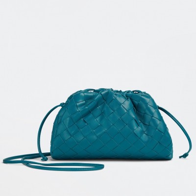 Bottega Veneta Mini Pouch In Mallard Intrecciato Lambskin LDBS244099