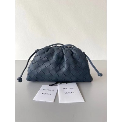 Bottega Veneta Mini Pouch In Thunder Intrecciato Lambskin LDBS244101