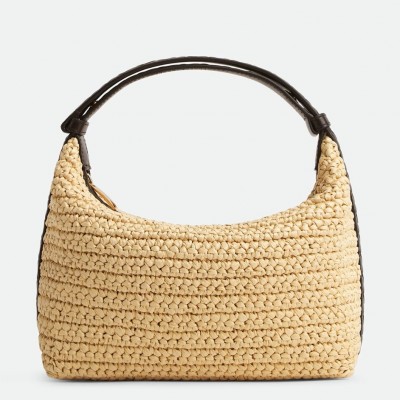 Bottega Veneta Mini Wallace Bag in Natural Raffia LDBS244107