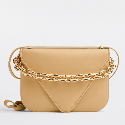 Bottega Veneta Mount Medium Envelope Bag In Almond Calfskin LDBS244108