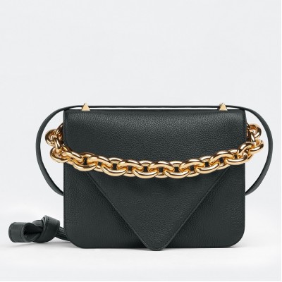 Bottega Veneta Mount Small Bag In Black Leather LDBS244118