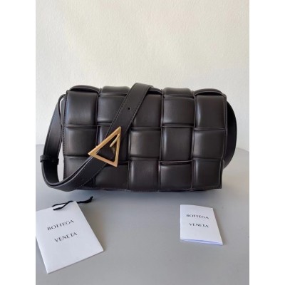 Bottega Veneta Padded Cassette Bag In Black Lambskin LDBS244129