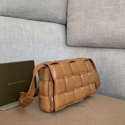 Bottega Veneta Padded Cassette Bag In Caramel Calfskin LDBS244130