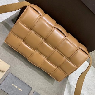 Bottega Veneta Padded Cassette Bag In Caramel Lambskin LDBS244131