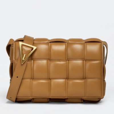 Bottega Veneta Padded Cassette Bag In Caramel Lambskin LDBS244131