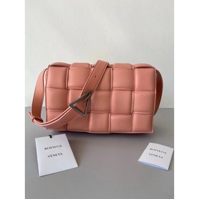 Bottega Veneta Padded Cassette Bag In Peachy Lambskin LDBS244146