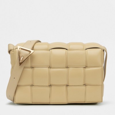 Bottega Veneta Padded Cassette Bag In Porridge Lambskin LDBS244148