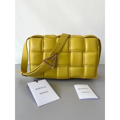 Bottega Veneta Padded Cassette Bag In Yellow Lambskin LDBS244158