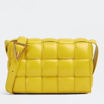 Bottega Veneta Padded Cassette Bag In Yellow Lambskin LDBS244158