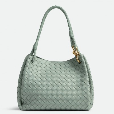 Bottega Veneta Parachute Large Bag in Sauge Intrecciato Lambskin LDBS244160