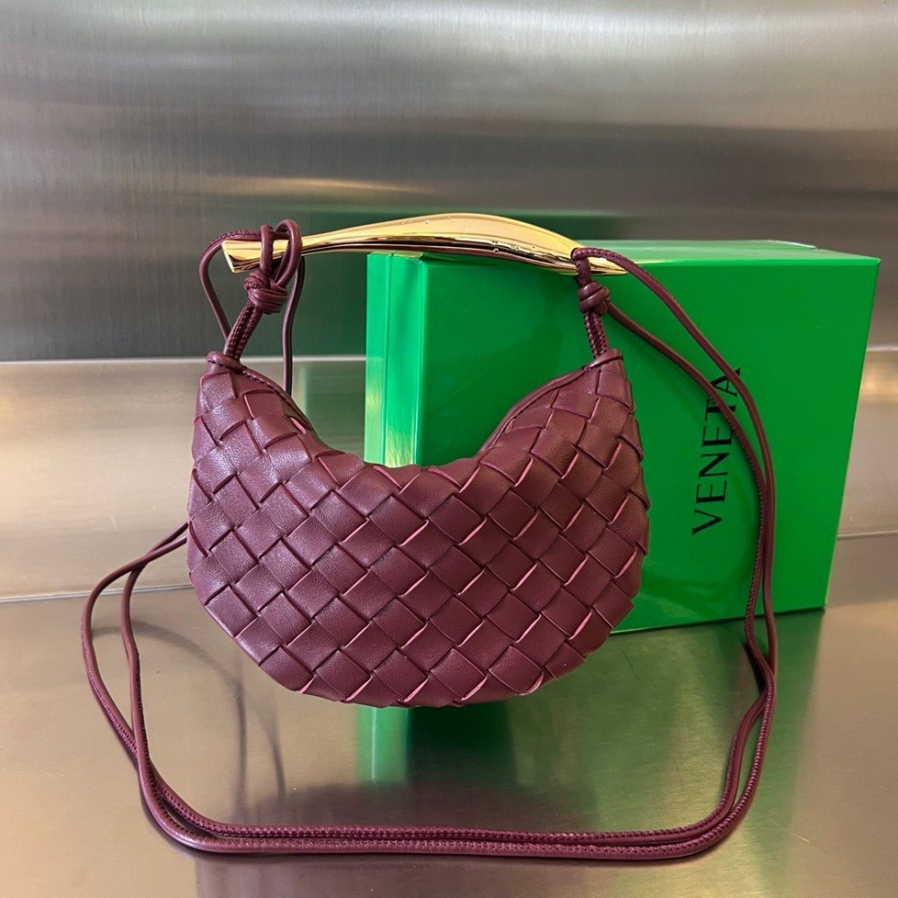 Bottega Veneta Sardine Mini Bag In Barolo Intrecciato Lambskin LDBS244172