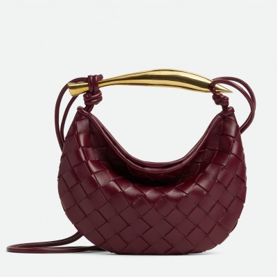 Bottega Veneta Sardine Mini Bag In Barolo Intrecciato Lambskin LDBS244172